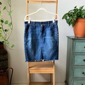 OLD NAVY Midi Denim Jean Skirt